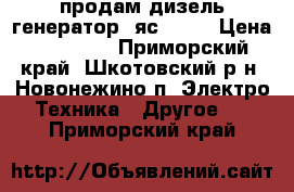 продам дизель генератор, яс 204. › Цена ­ 70 000 - Приморский край, Шкотовский р-н, Новонежино п. Электро-Техника » Другое   . Приморский край